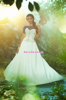 لباس عروس طرح A دنباله دار