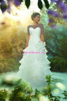 لباس عروس طرح A بلند