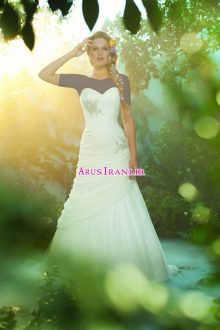 لباس عروس طرح A دنباله دار