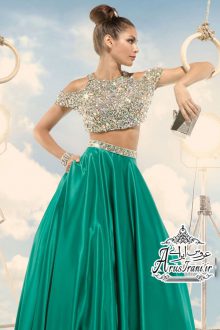 لباس مجلسی طرح A بلند 2015