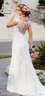 لباس عروس کلوش دنباله دار 2016