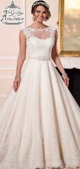 لباس عروس پرنسس دنباله دار 2016