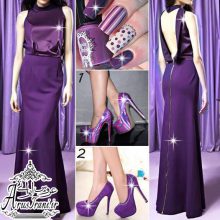 لباس مجلسی کلوش بلند 2015