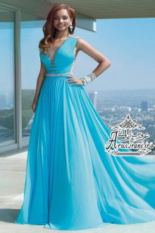 لباس مجلسی طرح A دنباله دار 2015