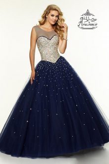 لباس نامزدی پرنسسی بلند