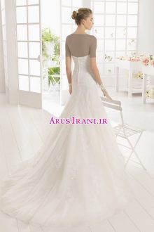 لباس عروس طرح A دنباله دار 2016