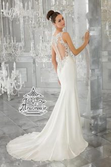 لباس عروس کلوش دنباله دار 2017