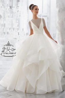 لباس عروس پرنسس دنباله دار 2017