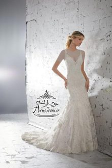 لباس عروس کلوش دنباله دار 2019