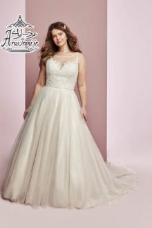لباس عروس طرح A دنباله دار 2019