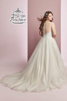 لباس عروس طرح A دنباله دار 2019