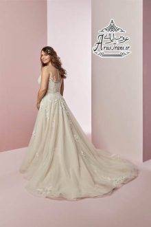 لباس عروس طرح A دنباله دار 2019