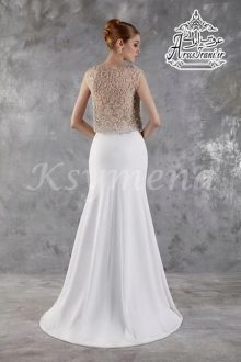 لباس عروس کلوش دنباله دار 2018