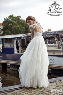 لباس عروس طرح A بلند 2019