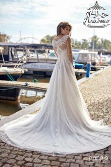 لباس عروس طرح A دنباله دار 2019