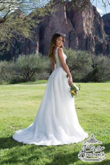 لباس عروس پرنسس دنباله دار 2018