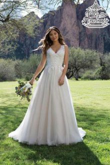 لباس عروس طرح A دنباله دار 2018