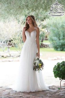 لباس عروس سلطنتی دنباله دار 2018