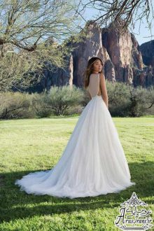 لباس عروس پرنسس دنباله دار 2018