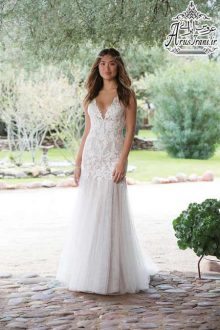 لباس عروس سلطنتی دنباله دار 2018