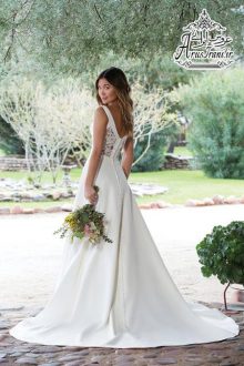 لباس عروس طرح A دنباله دار 2018