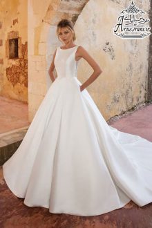 لباس عروس پرنسس دنباله دار 2019