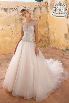 لباس عروس پرنسس دنباله دار 2019