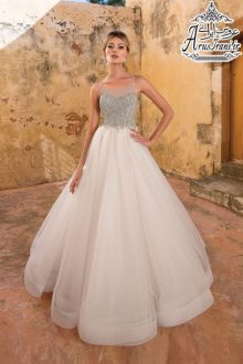 لباس عروس پرنسس دنباله دار 2019