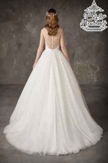 لباس عروس پرنسس دنباله دار 2019