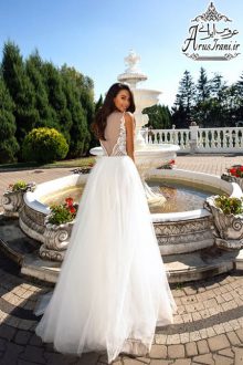 لباس عروس طرح A دنباله دار 2019