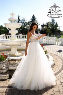 لباس عروس طرح A دنباله دار 2019