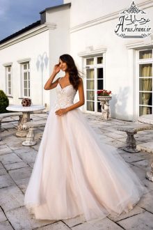 لباس عروس طرح A دنباله دار 2019