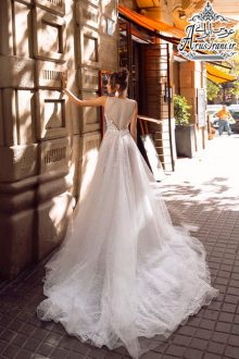 لباس عروس طرح A دنباله دار 2019