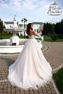 لباس عروس طرح A دنباله دار 2019