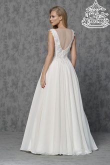 لباس عروس طرح A بلند 2019