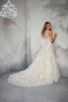 لباس عروس طرح A دنباله دار 2019