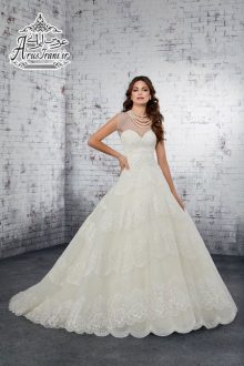 لباس عروس طرح A دنباله دار 2019