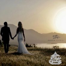 ژست عروس و داماد آتلیه روزبه