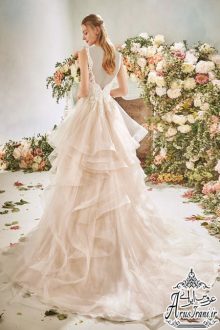 لباس عروس طرح A دنباله دار 2020