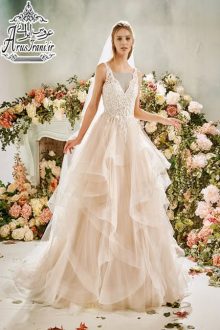 لباس عروس طرح A دنباله دار 2020