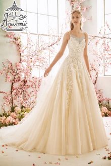 لباس عروس طرح A دنباله دار 2020